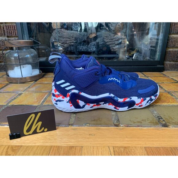 Mens 10.5 Adidas D.O.N. Issue #3 GCA Team USA Athletic Basketball Shoes GW2945 - Picture 4 of 6